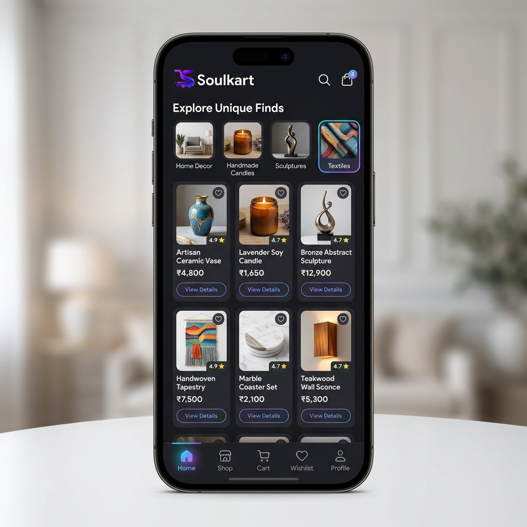 Soulkart App Mockup